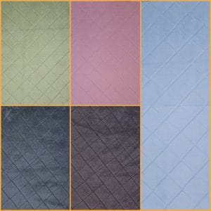 Diamond Embroidered Bath Mats